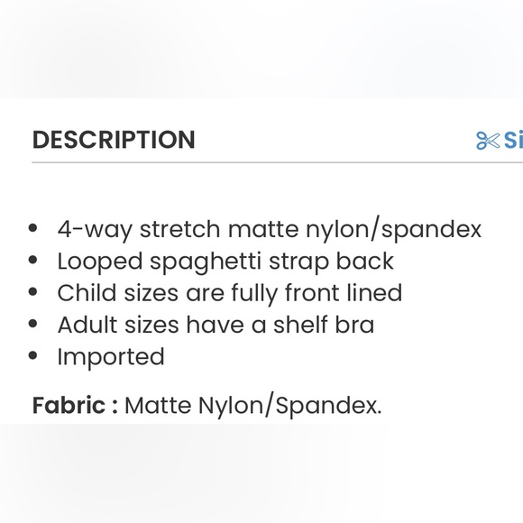 Balera Asymmetric Laced Back Leotard Small Adult - Picture 3 of 6